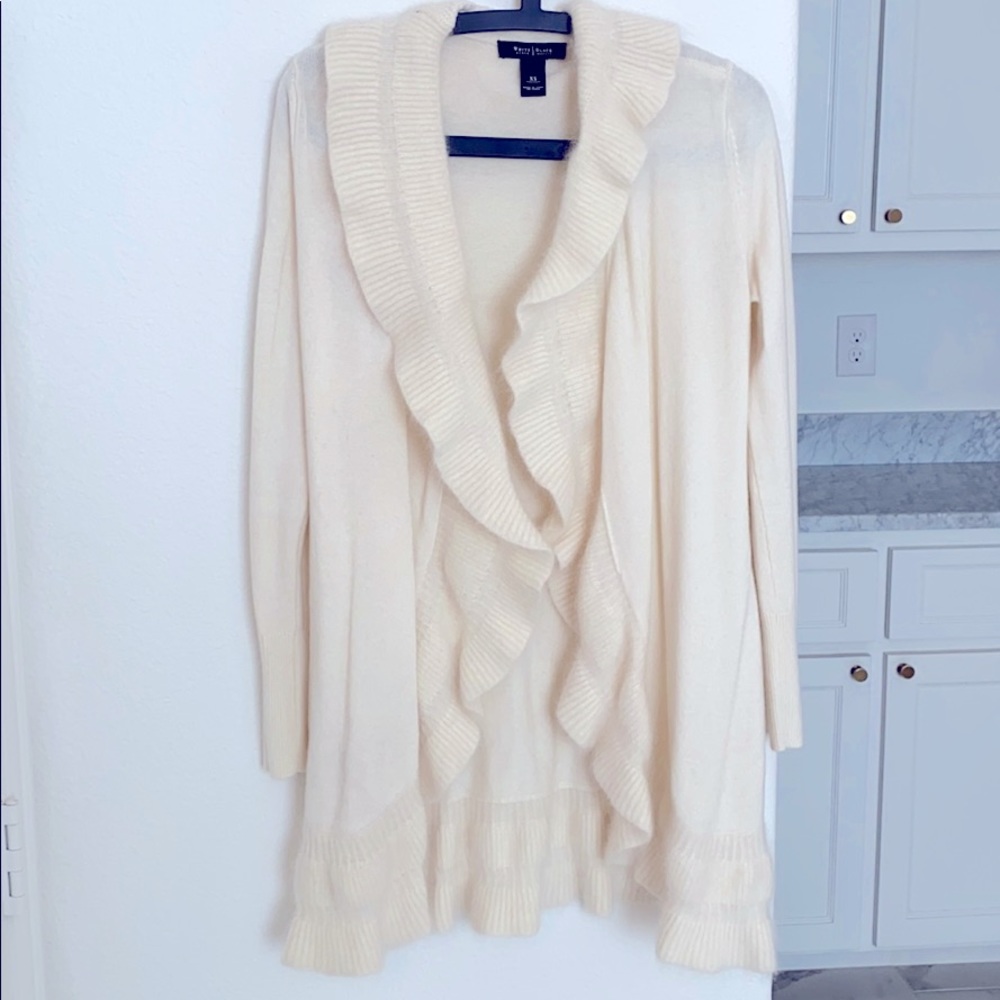White house black market open cardigan